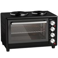 Mini krosnelė 36 l mini orkaitė su 2 kaitlentėmis, elektrinė stalviršio orkaitė su konvekcija, 90–230 °C