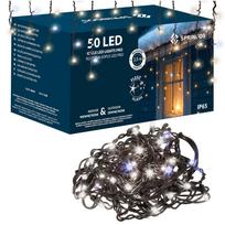 LED lempučių užuolaida Springos CL1240, 2.5 m, šaltai balta sp., 50 LED