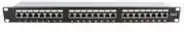 Microconnect PP-007, RJ-45, Cat6, montavimas į stovą, 1U, juoda, 100 g