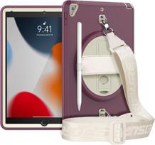"iPad Mini 5/4" 7,9" dėklas su stovu ir dirželiu per petį, violetinės spalvos