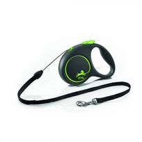 Flexi Black Design M juostelinis pavadėlis šunims iki 25kg, 5m, įv.spalvų Violetinė