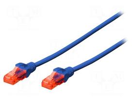 Patch cord | U/UTP | 6 | stranded | Cu | LSZH | blue | 5m | 26AWG