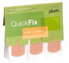 Multi Vandeniui atsparūs pleistrai QuickFix Vanduo Resistant 75x25 mm papildymas sieniniam dozatoriui, 8 dėž. x 6 pak. x 45 vnt./kartonas