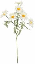Dirbtinė gėlė, ramunės Home4you In Garden, balta sp./geltona sp./žalia sp., 55.5 cm