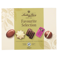 ANTHON BERG Selected Favouritees saldainių pasirinkimas 250g