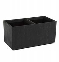 Lamela Gėlių stovas KARO 800x400x400 betonas ECO recycled - juodas betonas LA936-71 Lamela