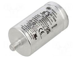 Capacitor: polypropylene | motors, run | 6.3uF | 475VAC | Ø35x60mm