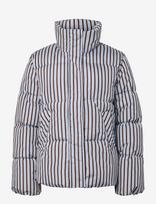Pieces - Pcasta Aop Puffer Jacket Bc - Paminkštinta striukė - Ruda
