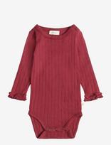 Lil'Atelier - Nbfriver Ls Slim Body Lil - Ilgarankovis bodis - Burgundiška splava