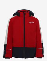 Swix - Blizzard Hood Jacket Jr - Dygsniuota striukė - Raudona