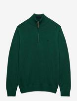 Superdry - Cotton Classics Knit Henley - Megztinis su užtrauktuku - Žalia