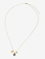 Bud To Rose - Kelly Long Necklace Grey/Gold - Grandinėlė - Aukso