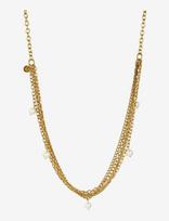 Bud To Rose - Paris Pearl Long Necklace Silver - Grandinėlė - Aukso