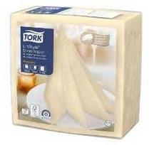 Servėtėlės Tork Linstyle 39x39 cm 1/4 sulankstytos kremo spalvos 14 pakelių × 50 vnt./dėžėje