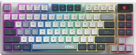 MSI Forge GK600 TKL Gaming Keyboard, French AZERTY Layout, Cherry MX Red, RGB, Black