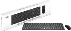MSI FORGE K210 W COMBO FR Gaming Keyboard & Mouse Combo (French AZERTY Layout, Black)