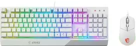 MSI Vigor GK30 Combo RGB Gaming Keyboard and Mouse (White, FR Layout)