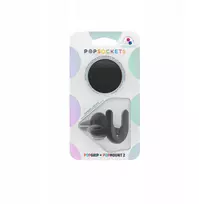 „PopSockets“ „Popsockets Car Vent 2“ + „PopGrip“, juodos spalvos