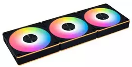 „Lian Li“ „UNI FAN CL FLEX“ belaidis PWM ventiliatorius, ARGB – 120 mm, juodas, 3 vnt. rinkinys