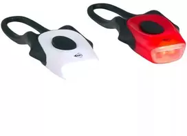 DUNLOP PRO SILICONE LED DVIRAČIO ŽIBINTŲ KOMPLEKTAS PRIEKINIS IR GALINIS