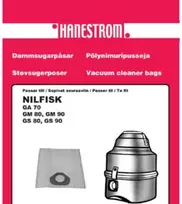 Hanestroem Dulkių siurblio maišeliai NILFISK GM80, GM90, GS80, GS90