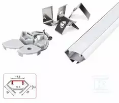 LED profilis NEXTEC NAR NZA+KLSZ+ZAŚ 202C