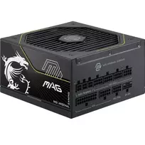 MSI MAG A1000PLS PCIE5 EU Juoda Reljefinis kabelis 1000W pilnai modulinis Platininis ENFR spalvota dėžutė medinis padėklas 120M