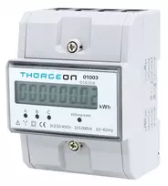 Elektros energijos matuoklis, 3 fazių, DIN, 100A, THORGEON