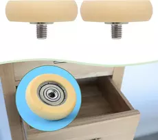 Emsea irklavimo treniruoklio sėdynės ratukas nailoninis paspirtuko ratukas su guoliu 6 x 36 x 10 mm pom stalčiaus slydimo ritinėlis bėgių ratukas su m6 sriegiu, 2 vnt.