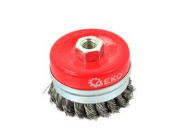 Steel Twisted Knot Wire Cup Brush 75mm M14 + band