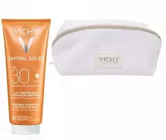 Vichy Capital Soleil apsauginis veido pienelis spf30 300ml + kosmetinė