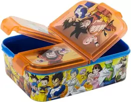 Aukščiausios kokybės Dragon Ball priešpiečių dėžutė su 3 skyriais, bento priešpiečių dėžutė vaikams – puikiai tinka mokyklai, darželiui ar laisvalaikiui