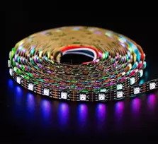 Ws2815 Led juosta 5m, 300 Rgb pikselių, 12v, juodas Pcb