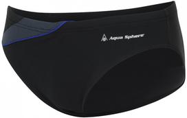 Men's swimsuit aqua sphere eliott repreve slip black/dark blue 32