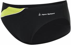 Men's swimsuit aqua sphere eliott repreve slip black/bright green 32