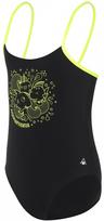 Girl's swimsuit aqua sphere yumi aqua first girl black/bright green 25