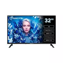 Manta MATV002LHN32 32" LED HD TV with S2 Tuner, DVBT2, HEVC/265, USB, ARC, HDMI, CI+, Slim Design, B