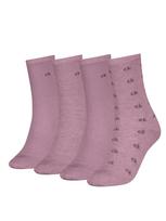 CALVIN KLEIN Moteriškos kojinės, 4 vnt., CK WOMEN SOCK 4P GIFTING AOP