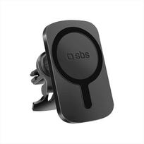 SBS MagCharge, 7.5 W, MagSafe, pasukamas 360°, juodas - Automobilinis laikiklis-įkroviklis