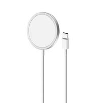 Puro Magnetic Wireless, USB-C, MagSafe, 1 m, baltas - Belaidis įkroviklis