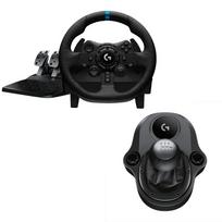 Žaidimų vairas Logitech G923 PC/PS4/PS5 + Driving Force pavarų svirtis