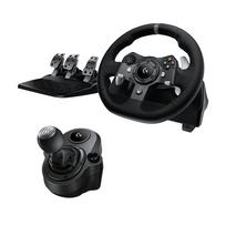 Žaidimų vairas Logitech G920 + Driving force pavarų perjungimo svirtis Xbox One / PC