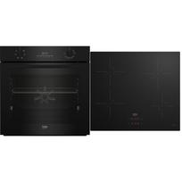 Beko, 72 L, juoda - Orkaitė + indukcinė kaitlentė