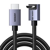 Kabelis HDMI-HDMI kampinis kištukas 2m (HDMI 2.1 8K@60Hz 48Gbps) juodas HD188 UGREEN