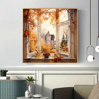 Drobės paveikslas 40x40 cm, 16x16 colių / 40x40 cm - be rėmelių