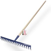 Grėbliai sodo mediniu kotu 150 cm, 18 grūdintų dantų