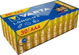 Baterijos Varta Longlife, AAA (LR03), 30 vnt.