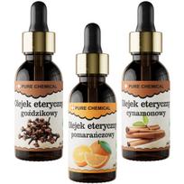 Apelsinų aliejus gvazdikėlių aliejus cinamono aliejus rinkinys Chosa 30ml