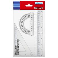 Geometrinis rinkinys Kg-l20k, 3 el. mokykliniai reikmenys
