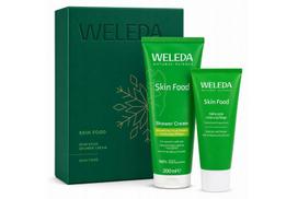Kūno priežiūros priemonių rinkinys Weleda Skin Food Body: dušo kremas, 200 ml + kūno kremas, 75 ml